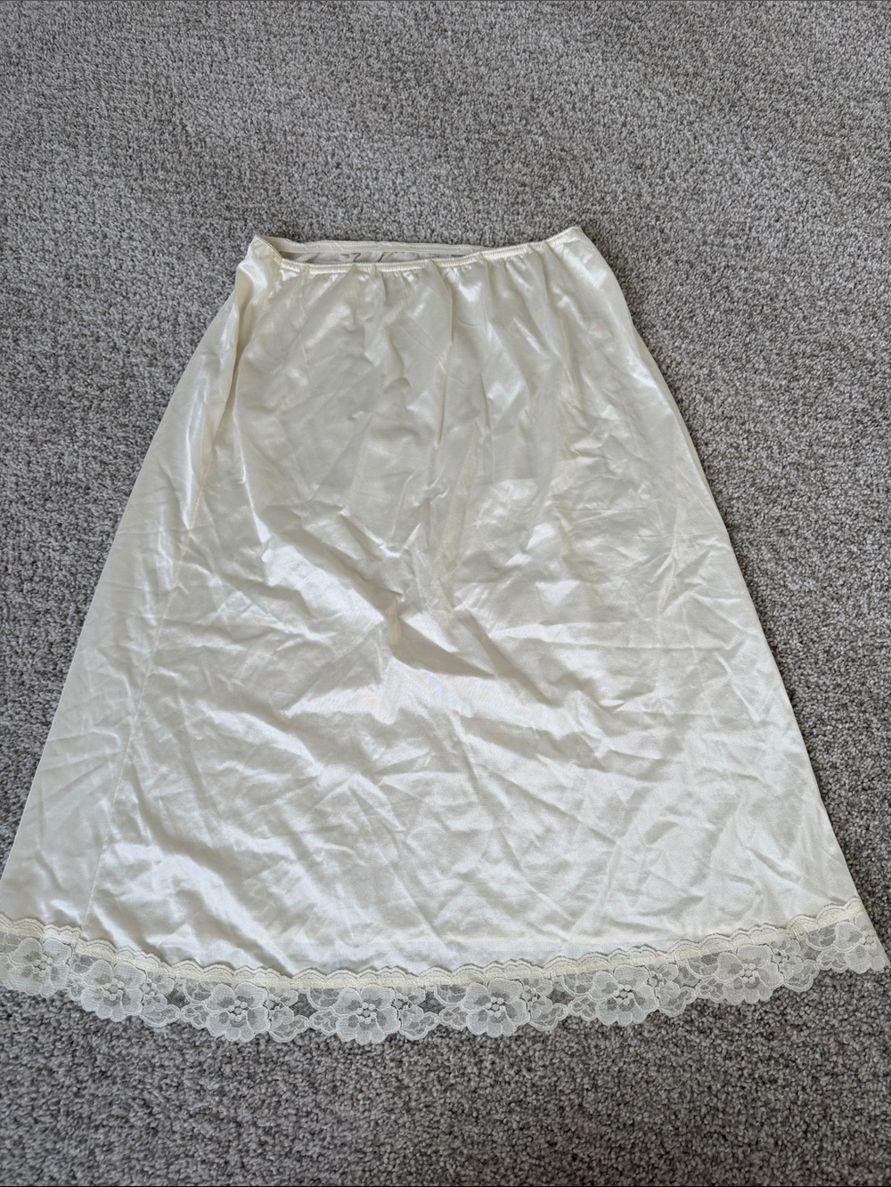 Silk slip skirt